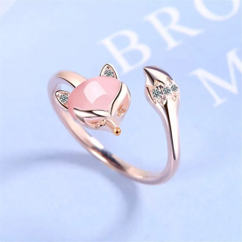 Korean Daisy Flower Elegant Opening Rings