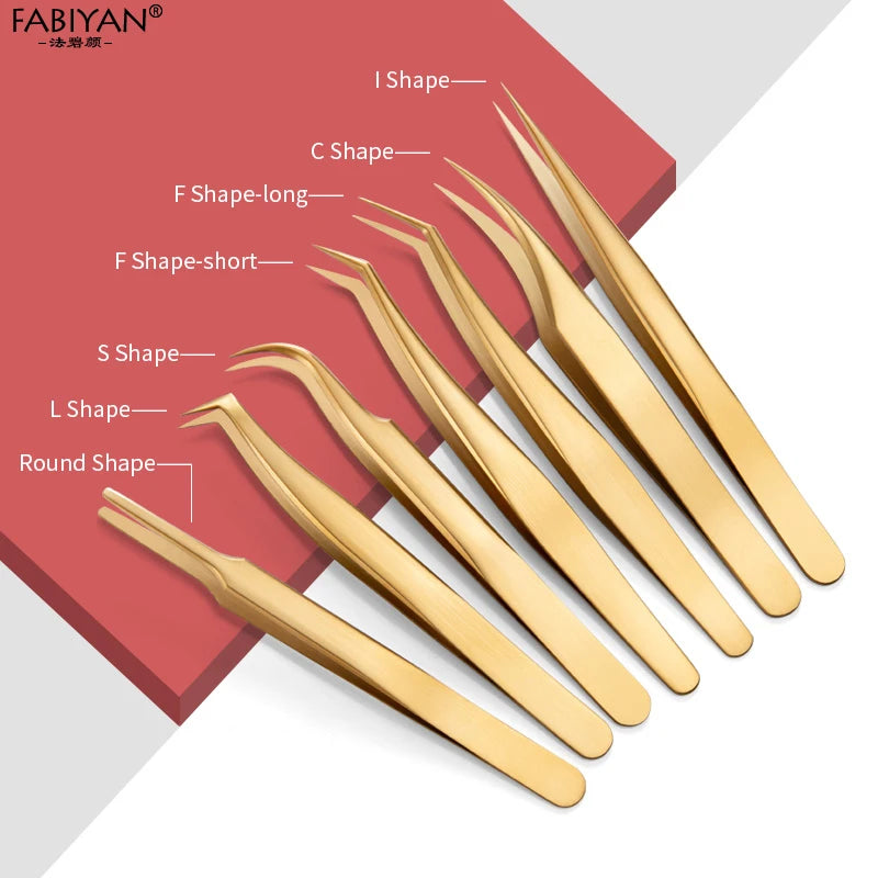 Eyelashes Tweezers Stainless Steel For Lashes Extension