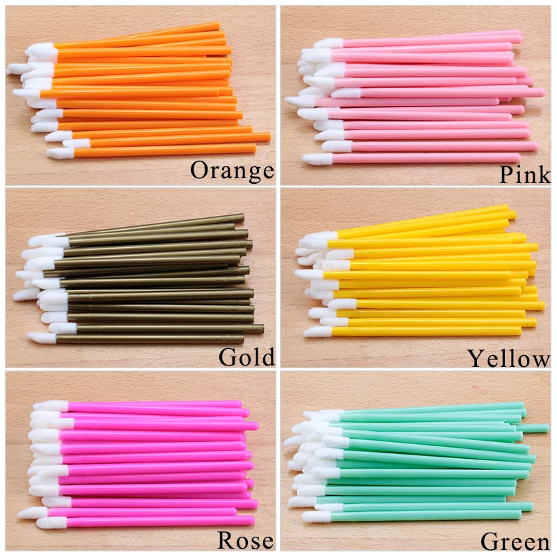 50/100/150pcs Eyelash Brushes Disposable Lip Brush Cilia Remover