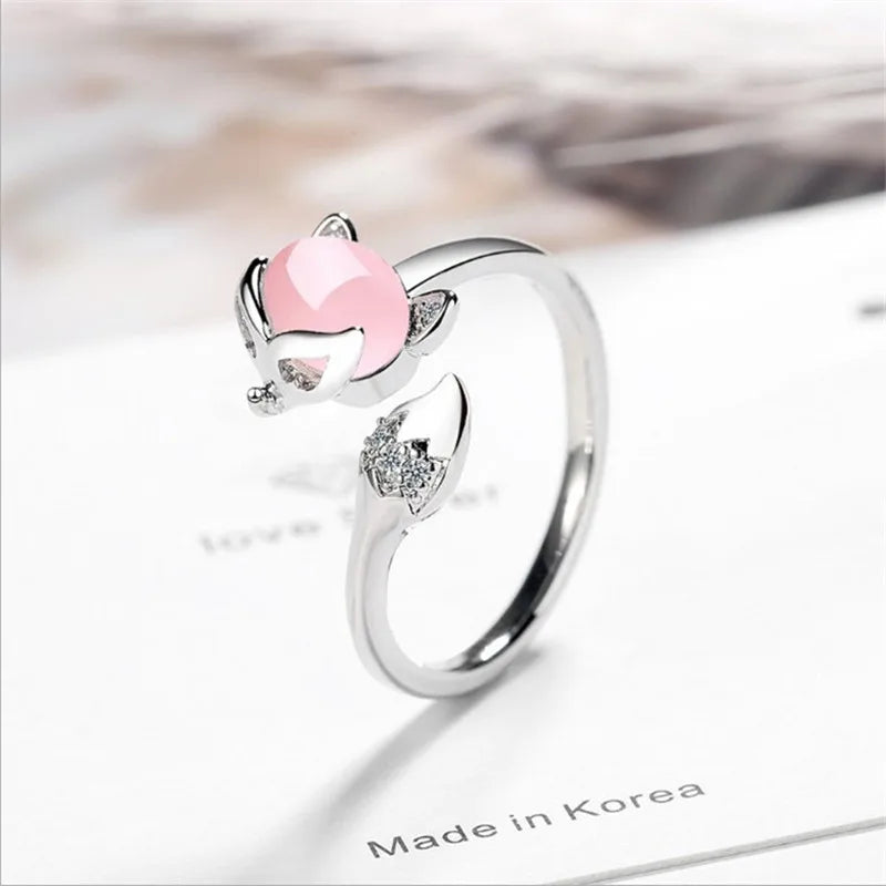 Korean Daisy Flower Elegant Opening Rings