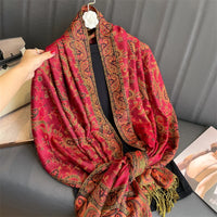 Luxury Brand Autumn Cashmere Pashmina Shawl Lady Wrap Warm Winter Scarves