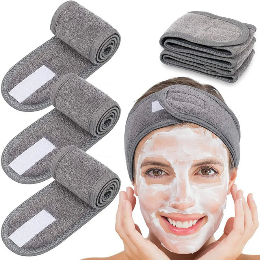 Women Adjustable SPA Facial Headband Bath Makeup Hair Band