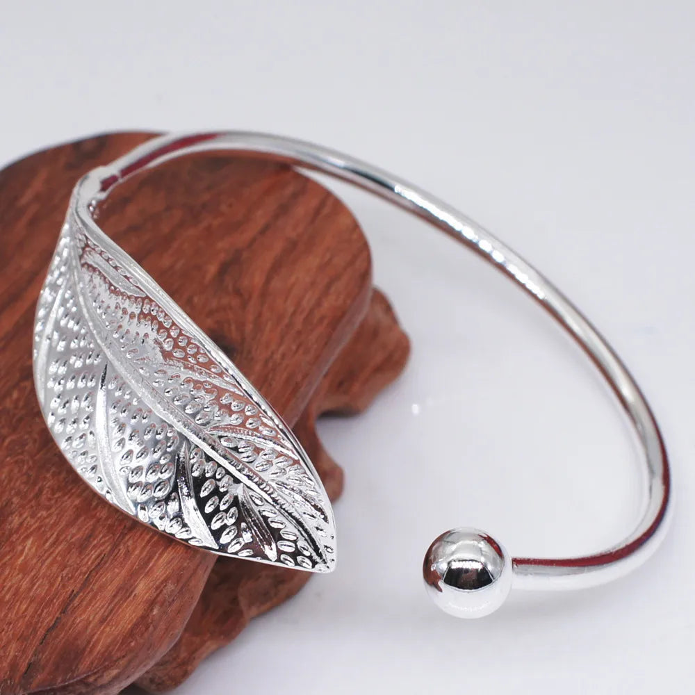 Fashion Silver Color Woman Cuff Bracelet