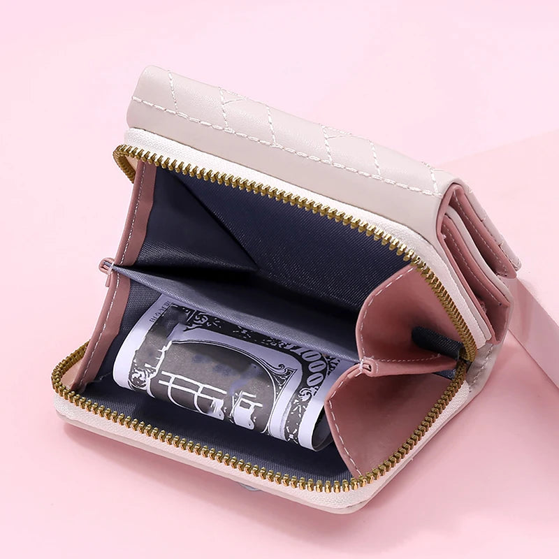 Women's Wallet Tri Fold Card Bag