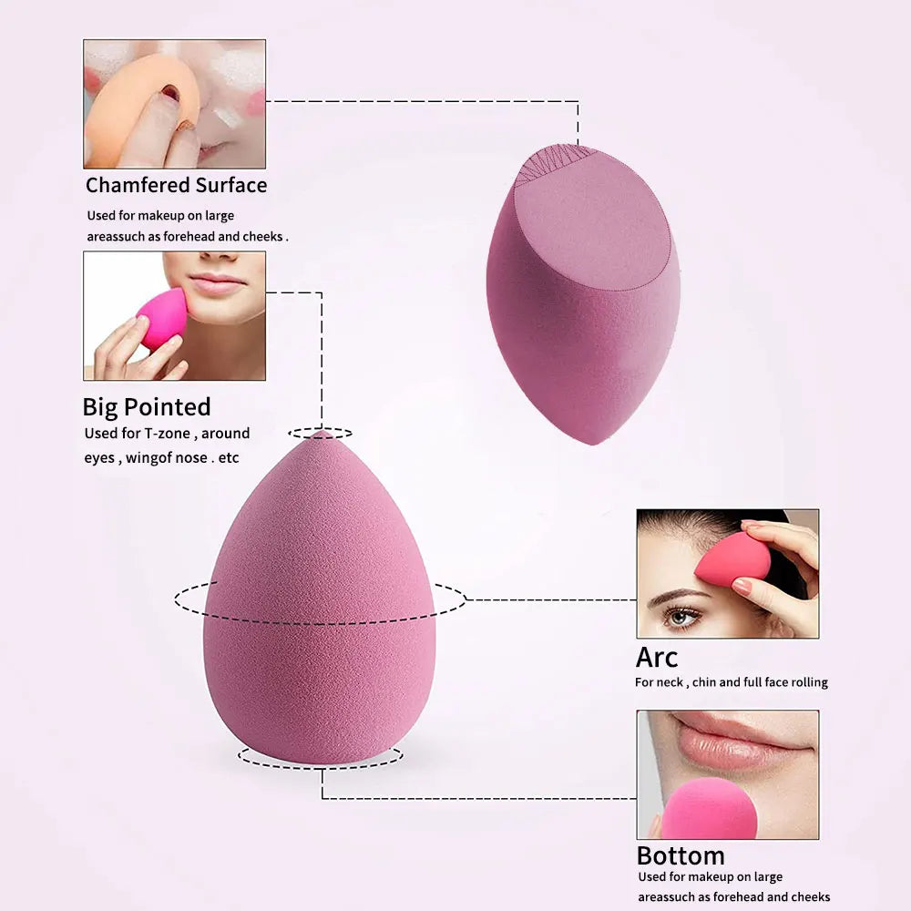 4/8pcs Makeup Sponge Blender Beauty Egg Cosmetic Puff