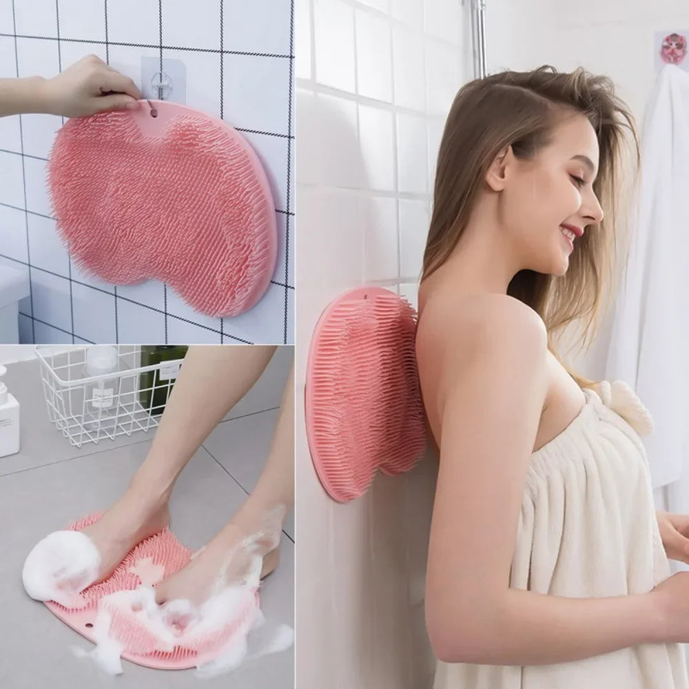 Shower Foot Back Scrubber Silicone Bath Massage