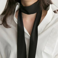 Women Narrow Long Scarf