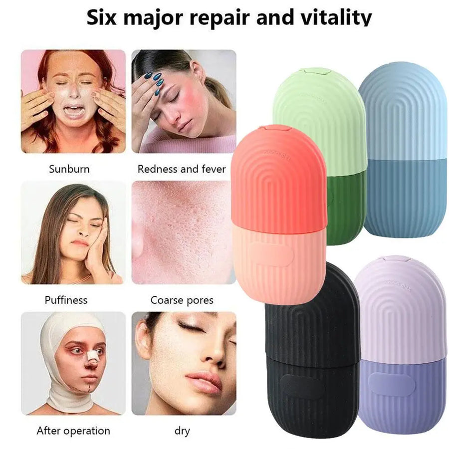 Silicone Ice Mold For Face Beauty Facial Ice Cube Mold Ice Roller