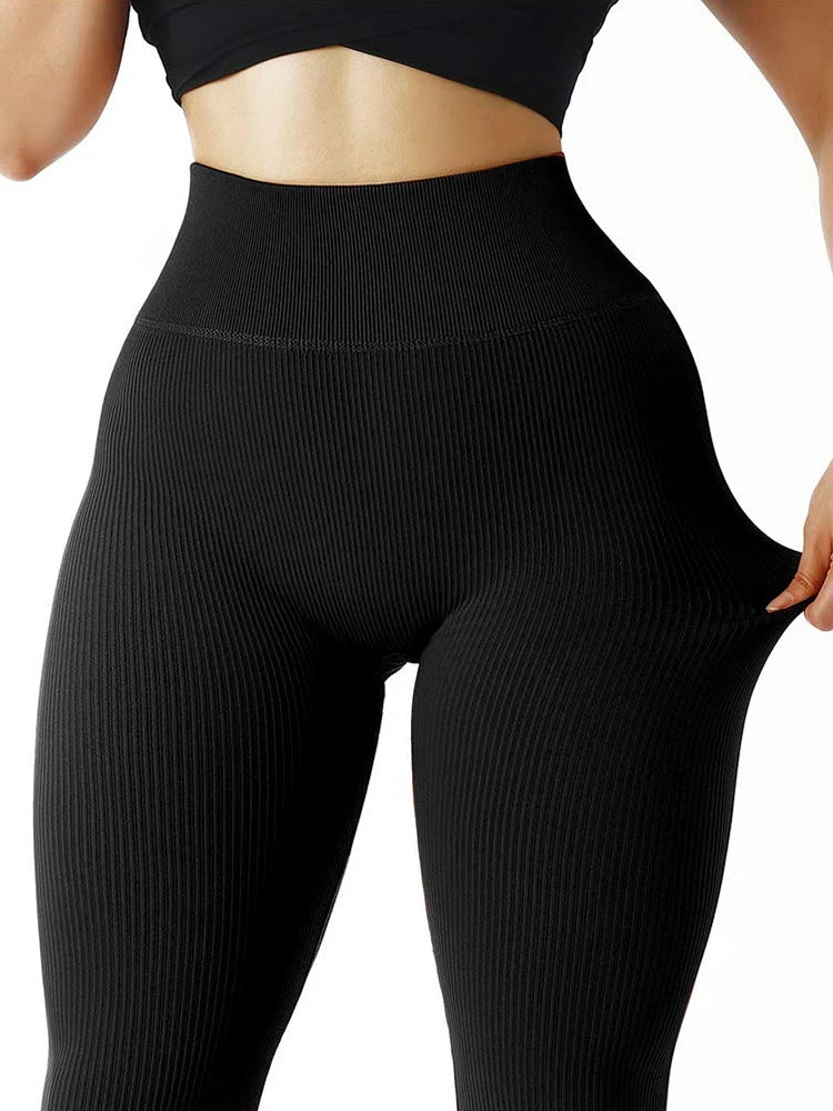 Seamless High Waist Gym Leggings Women Casual Skinny Stretch Pant Autumn