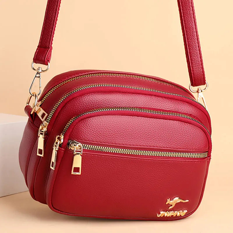 High Quality Soft Leather Purse Fashion Women Shoulder Messenger Bag