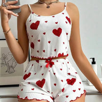 Women's Pajamas Set Sleepwear 2 PCS Short Tank Tops