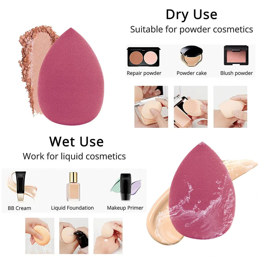 4/8pcs Makeup Sponge Blender Beauty Egg Cosmetic Puff