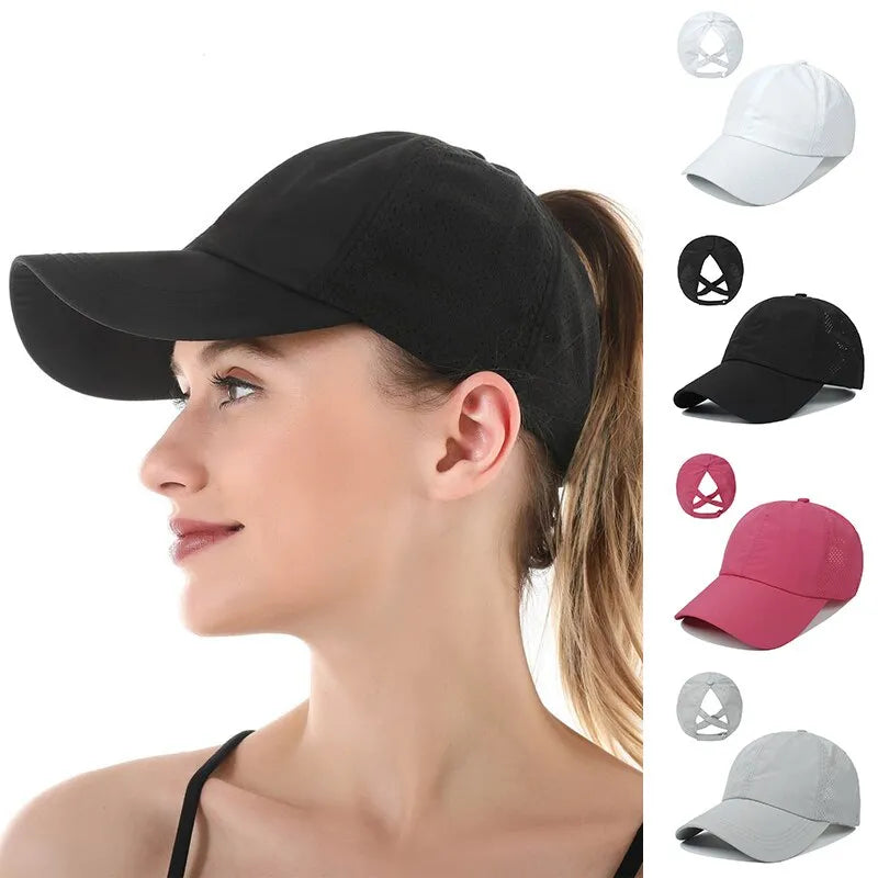 Summer Solid Baseball Cap Womens Sports