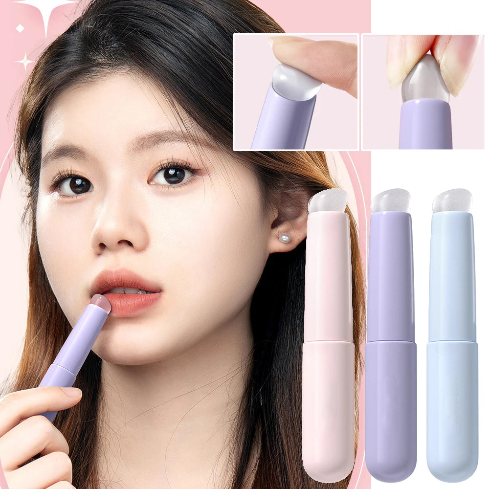 Silicone Lip Brush With Cover Angled Concealer Brush