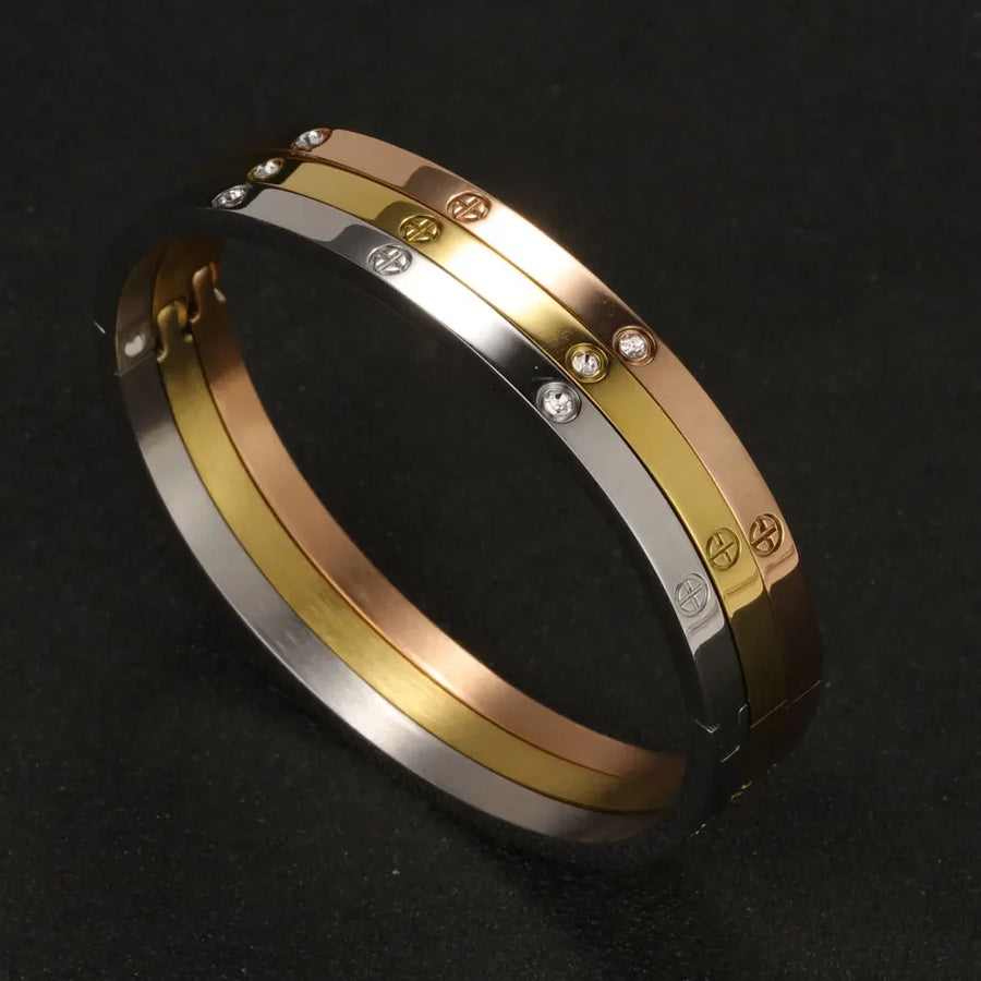 Stainless Steel Cuff Bracelets Bangles