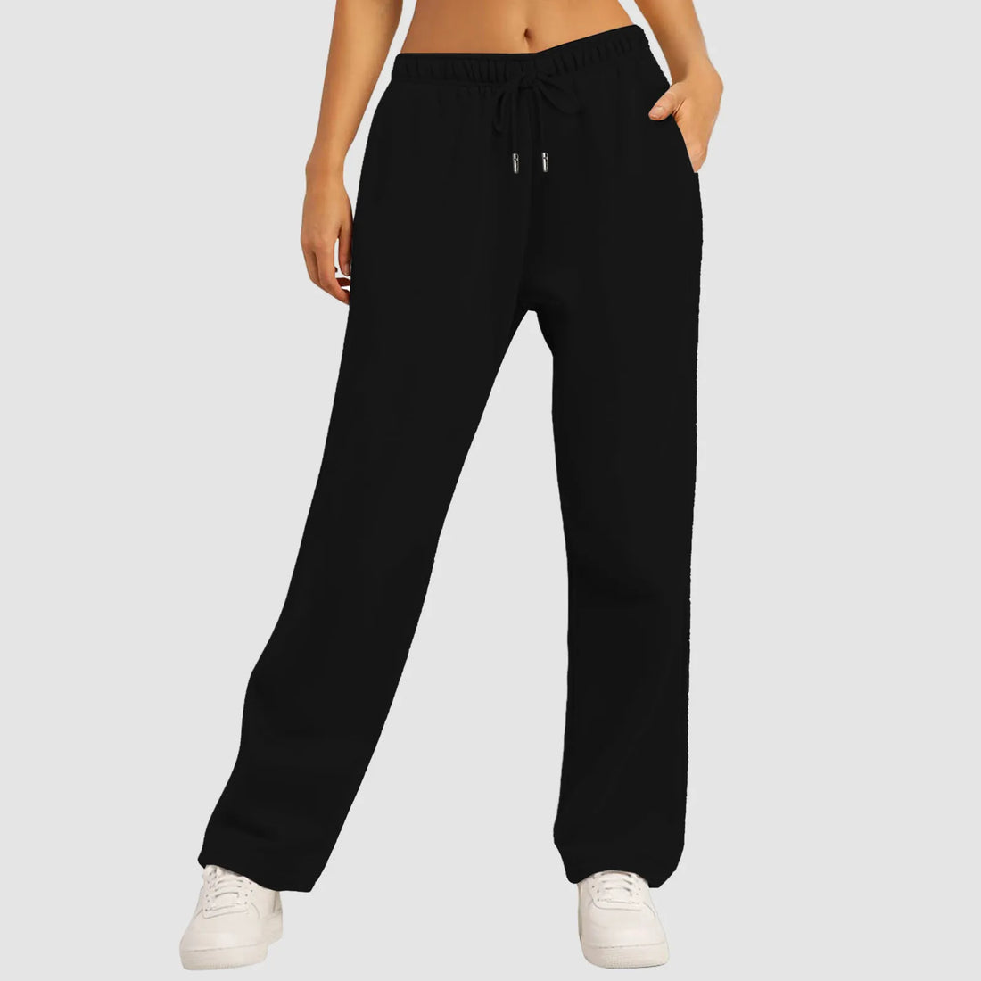 Wide Leg Pants For Women’S Fleece Lined Sweatpants Straight Pants