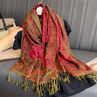 Luxury Brand Autumn Cashmere Pashmina Shawl Lady Wrap Warm Winter Scarves