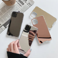 Fashion Mirror TPU Phone Case For iPhone 15 14 13 12 11 Pro Max