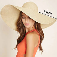 Summer Simple Floppy Sun Hat Women Wide Brim Beach Hat Girls