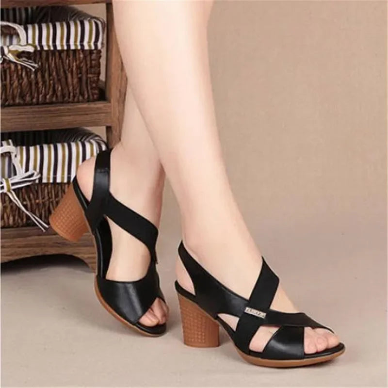 Women's Sandals Summer Comfortable High Heels