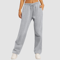 Wide Leg Pants For Women’S Fleece Lined Sweatpants Straight Pants